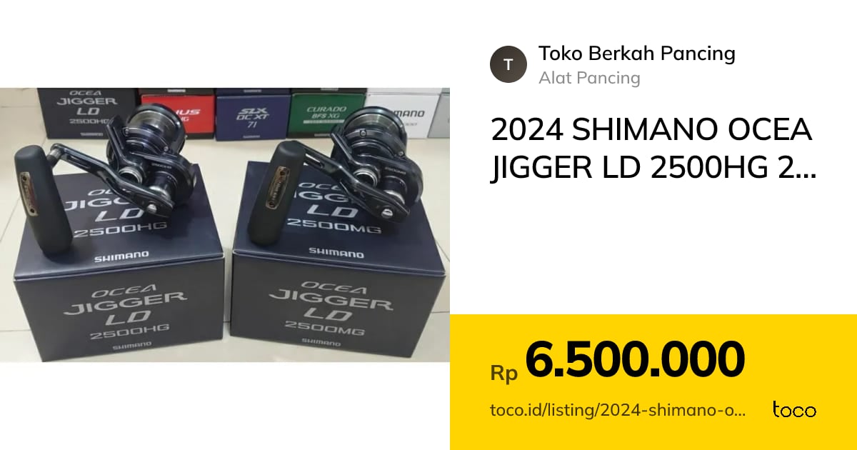 Jual 2024 SHIMANO OCEA JIGGER LD 2500HG 2500MG 2501HG…
