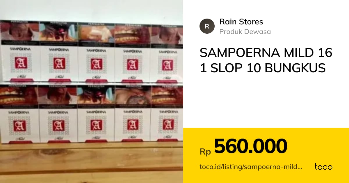 Jual SAMPOERNA MILD 16 1 SLOP 10 BUNGKUS dengan Harga…